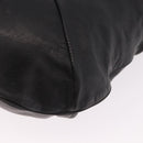 Max Mara Shoulder Bag Leather Black Gold Auth 190851A-13