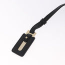 Max Mara Shoulder Bag Leather Black Gold Auth 190851A-14