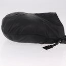 Max Mara Shoulder Bag Leather Black Gold Auth 190851A-4