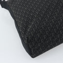 Christian Dior Trotter Canvas Shoulder Bag Black Silver Auth 190852A-16