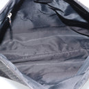 Christian Dior Trotter Canvas Shoulder Bag Black Silver Auth 190852A-11