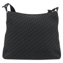 Christian Dior Trotter Canvas Shoulder Bag Black Silver Auth 190852A-2