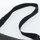 Christian Dior Trotter Canvas Shoulder Bag Black Silver Auth 190852A-8