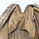 FENDI Zucca Canvas Hand Bag Black Brown Auth 190854-19