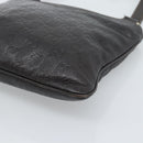 GUCCI GG Canvas Guccissima Bag Leather Dark Brown Gold 201538 Auth 190855-9