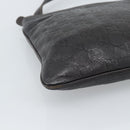GUCCI GG Canvas Guccissima Bag Leather Dark Brown Gold 201538 Auth 190855-14