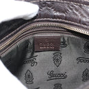 GUCCI GG Canvas Guccissima Bag Leather Dark Brown Gold 201538 Auth 190855-17