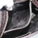 GUCCI GG Canvas Guccissima Bag Leather Dark Brown Gold 201538 Auth 190855-21