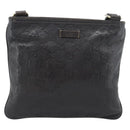 GUCCI GG Canvas Guccissima Bag Leather Dark Brown Gold 201538 Auth 190855-13