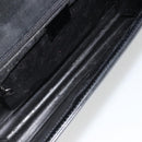 GUCCI Shoulder Bag Patent Leather Black Silver 001 2033 Auth 190856-10