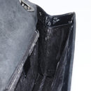 GUCCI Shoulder Bag Patent Leather Black Silver 001 2033 Auth 190856-19