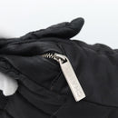 CHANEL Choco Bar Chain Shoulder Bag Nylon Black Silver CC Auth 190857A-14