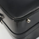 GUCCI Bamboo Hand Bag Patent Leather 2way Black Silver 013 122 2491 Auth 190862-17