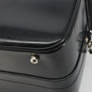 GUCCI Bamboo Hand Bag Patent Leather 2way Black Silver 013 122 2491 Auth 190862-18