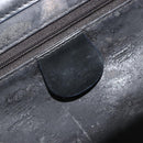 GUCCI Bamboo Hand Bag Patent Leather 2way Black Silver 013 122 2491 Auth 190862-21
