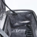 GUCCI Bamboo Hand Bag Patent Leather 2way Black Silver 013 122 2491 Auth 190862-22