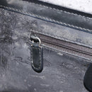 GUCCI Bamboo Hand Bag Patent Leather 2way Black Silver 013 122 2491 Auth 190862-24