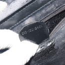 GUCCI Bamboo Hand Bag Patent Leather 2way Black Silver 013 122 2491 Auth 190862-12
