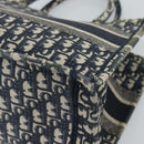 Christian Dior Trotter Canvas Oblique Book Hand Bag 2way Navy Auth 190866A-15