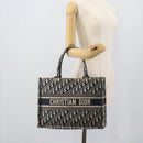 Christian Dior Trotter Canvas Oblique Book Hand Bag 2way Navy Auth 190866A-19
