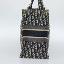 Christian Dior Trotter Canvas Oblique Book Hand Bag 2way Navy Auth 190866A-4