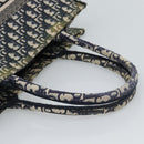 Christian Dior Trotter Canvas Oblique Book Hand Bag 2way Navy Auth 190866A-7