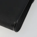 Christian Dior Trotter Canvas Shoulder Bag PVC Black Gold Auth 190867A-12