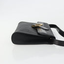 Christian Dior Trotter Canvas Shoulder Bag PVC Black Gold Auth 190867A-4