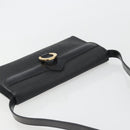 Christian Dior Trotter Canvas Shoulder Bag PVC Black Gold Auth 190867A-6