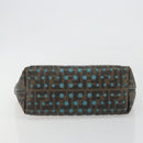 FENDI Zucca Canvas Hand Bag PVC Black Brown Auth 190868-5