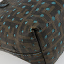 FENDI Zucca Canvas Hand Bag PVC Black Brown Auth 190868-10