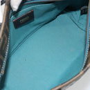 FENDI Zucca Canvas Hand Bag PVC Black Brown Auth 190868-11