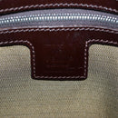 FENDI Zucca Canvas Mamma Baguette Tote Bag Brown Black Auth 190870SAV-18