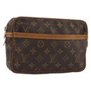 LOUIS VUITTON Monogram Compiegne 23 Clutch Bag M51847 LV Auth 190872-1