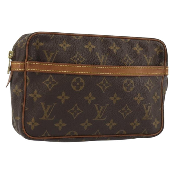 LOUIS VUITTON Monogram Compiegne 23 Clutch Bag M51847 LV Auth 190872