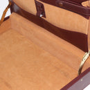 Cartier Must Line Trunk Leather Bordeaux Gold Auth 190873-17