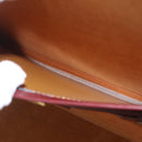 Cartier Must Line Trunk Leather Bordeaux Gold Auth 190873-18