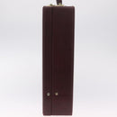Cartier Must Line Trunk Leather Bordeaux Gold Auth 190873-4