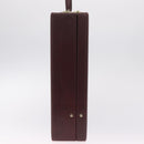 Cartier Must Line Trunk Leather Bordeaux Gold Auth 190873-5