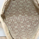 GUCCI GG Canvas Guccissima Shoulder Bag Leather Ivory Gold 131326 Auth 190878-17