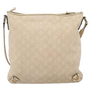 GUCCI GG Canvas Guccissima Shoulder Bag Leather Ivory Gold 131326 Auth 190878-3