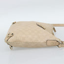 GUCCI GG Canvas Guccissima Shoulder Bag Leather Ivory Gold 131326 Auth 190878-5