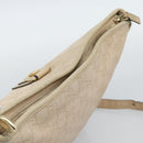 GUCCI GG Canvas Guccissima Shoulder Bag Leather Ivory Gold 131326 Auth 190878-6