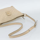 GUCCI GG Canvas Guccissima Shoulder Bag Leather Ivory Gold 131326 Auth 190878-7