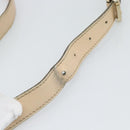 GUCCI GG Canvas Guccissima Shoulder Bag Leather Ivory Gold 131326 Auth 190878-8