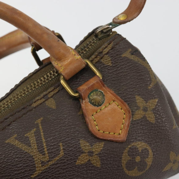 LOUIS VUITTON Monogram Mini Speedy Hand Bag Vintage M41534 LV Auth 190879