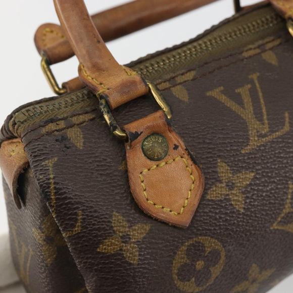 LOUIS VUITTON Monogram Mini Speedy Hand Bag Vintage M41534 LV Auth 190879