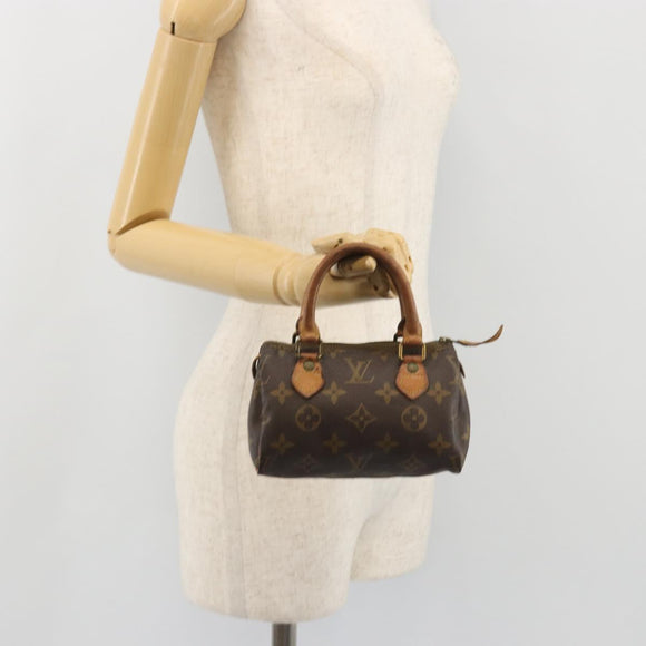 LOUIS VUITTON Monogram Mini Speedy Hand Bag Vintage M41534 LV Auth 190879
