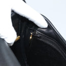 Christian Dior Shoulder Bag Leather Black Gold Auth 190880-19