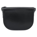 Christian Dior Shoulder Bag Leather Black Gold Auth 190880-3